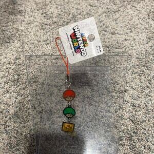 Universal Studios Japan Super Nintendo World Mushroom Strap Charm Multi NEW